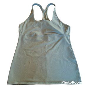Lululemon Olive Green Women's Racerback Built In Bra Active Gym Workout Tank Top